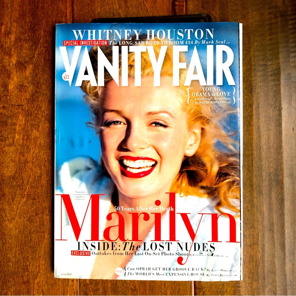 VANITY FAIR: Marilyn Monroe & Whitney Houston *slight damage front cover corner